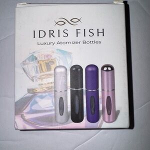 Luxury Atomizer Bottles Set - Silver, Black, Purple, Pink